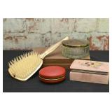 4 Pc Vintage Dresser Items