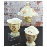 3 Pc Northwood Custard Table Set