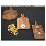 3 Wood Cutting Boards