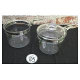 2 Pyrex Sauce Pans