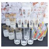 19Pc Vintage Glassware