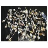 Large Collection Of Souvenir Spoons