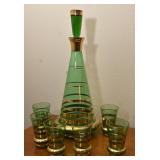 Bohemian Glass Decanter Set