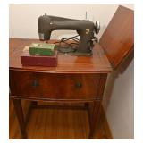 Montgomery Ward Sewing Machine and Cabinet