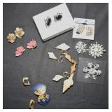 Clip-On Earrings and Brooches/Pins