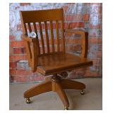 Vintage Oak Desk Chair