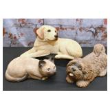 3 Sandicast Pet Sculptures