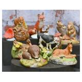 Collection Of Bisque Animal Figures