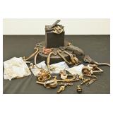 Box of Vintage Furniture Hardware