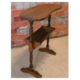 A Petite Walnut Kidney Stand