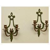 Pair Candle Wall Scones