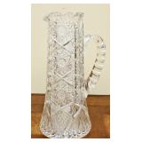 An American Brilliant Cut Glass Pitcher