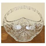 A Cut Glass Basket