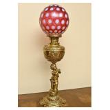 A Victorian Oil Lamp