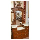 A Victorian Walnut Dresser
