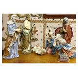 A 6 PC Hand-Painted Nativity