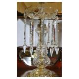 A Continental Cut Glass Table Lamp