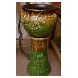 A 2 PC Art Pottery Planter