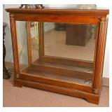 A Walnut Floor Display Case