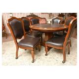 Contemporary Convertible Dining Poker Table