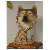 Stephen Herrero Wolf Sculpture - 'Keeper of the Wi