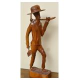 A Folk Art Carved Wood Miner