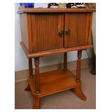 A Vintage Walnut Smoking Stand