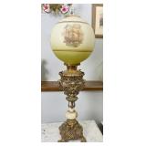 A Victorian Oil Lamp