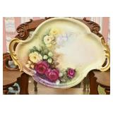An Artist-Decorated Porcelain Breakfast Tray