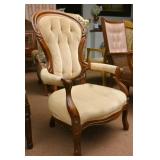 Balloon-Back Walnut Chair