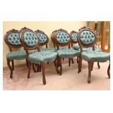 A Set of 8 Victorian-Style Side Chairs