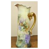 An Artist-Decorated Porcelain Pitcher