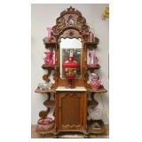 A Victorian-carved Rosewood tagï¿½re