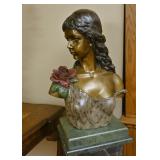 A Patenated Bronze of a Young Beauty