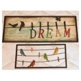 2 PC Decorative Metal Wall Art