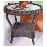 Wicker Lamp Table