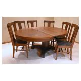 Antique Round Oak Table