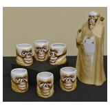 7Pc Porcelain Liquor Set