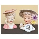 Pair Of Head Vases
