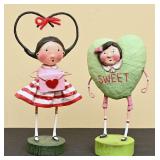 Set of 2 Laurie Mitchell Valentine's Day Dolls