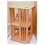 A Revolving Oak Book Case