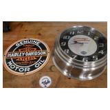 Harley-Davidson Clock & Sign