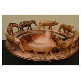 Kann Imports Hand-Crafted Animal Kingdom Bowl
