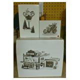 3 Pc Harley Davidson Dï¿½cor