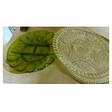 Vintage Glass Serving Trays