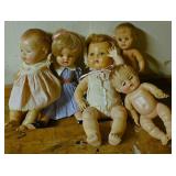 5 Vintage Dolls