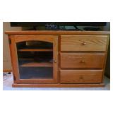 Oak Stereo TV Stand
