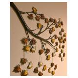 Art Metal Wall Branch & Leaves