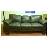 Leather Navy Sofa