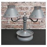 Blue Metal Table Lamp